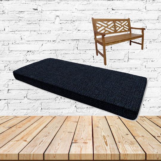 Cassava Indigo Sunbrella Fabric Patio Dining Chair Seat Cushion