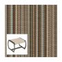 Phifer Brooklyn Stripe Clay Ottoman or Chair Bottom Replacement Sling Fabric