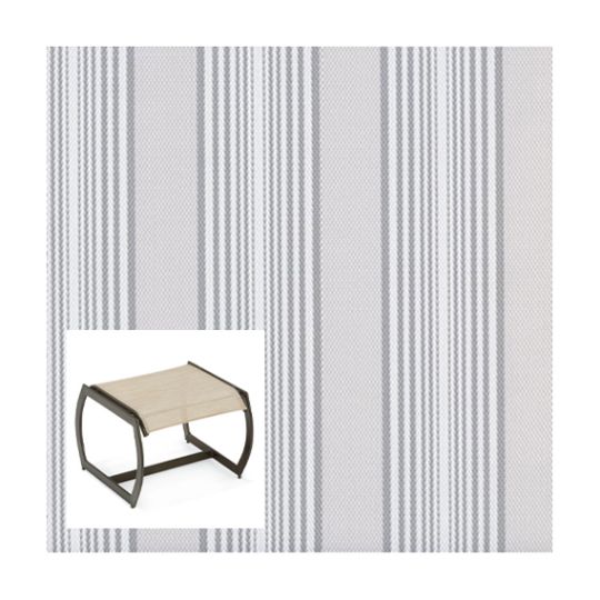 Phifer Cabana Silvermist Ottoman or Chair Bottom Replacement Sling Fabric