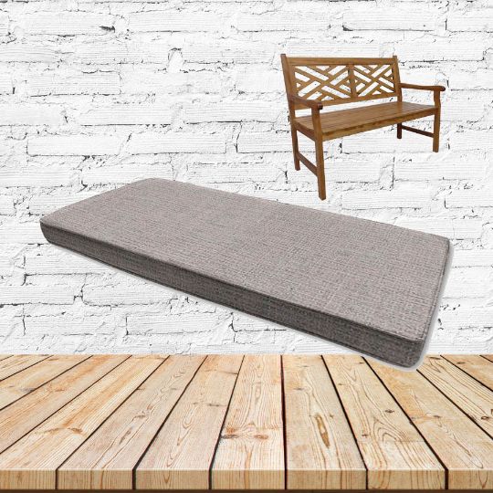 Cassava Stone Sunbrella Fabric Patio Bench Cushion
