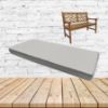 Cassava White Sunbrella Fabric Patio Bench Cushion