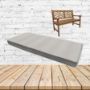 Clock Out Cloud Sunbrella Fabric Patio Bench Cushion