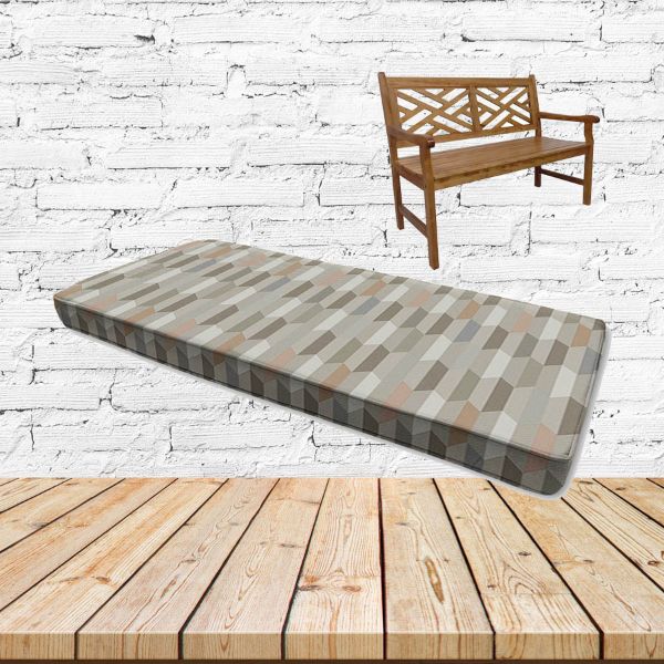 Precise Fawn Sunbrella Fabric Patio Bench Cushion