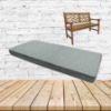 Santara Mist Sunbrella Fabric Patio Bench Cushion