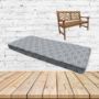Solve Denim Sunbrella Fabric Patio Bench Cushion