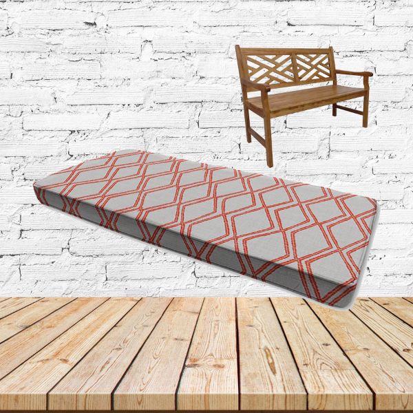 Voyage Tamale Sunbrella Fabric Patio Bench Cushion