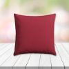 Sunbrella Canvas Burgundy Outdoor Pillow, outdoor pillow, outdoor throw pillows, outdoor toss pillows, custom made to order in unlimited sizes. Order new patio furniture pillows today.