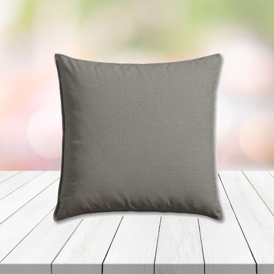 Sunbrella Canvas Charcoal Outdoor Pillow, outdoor pillow, outdoor throw pillows, outdoor toss pillows, custom made to order in unlimited sizes. Order new patio furniture pillows today.