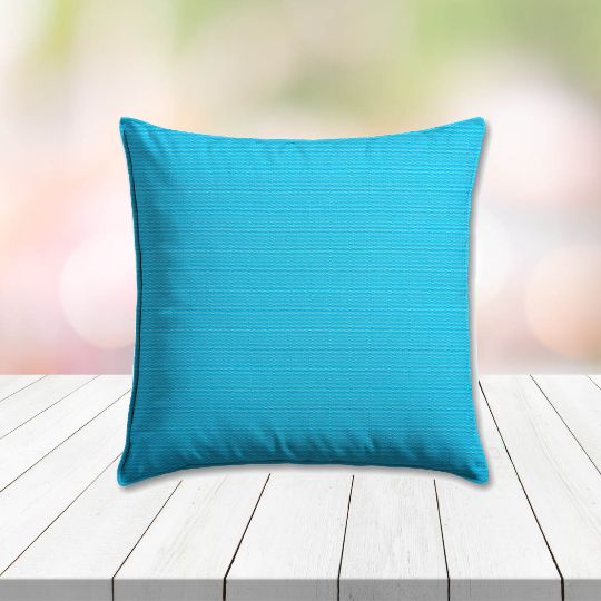 Sunbrella Canvas Cyan Outdoor Pillow, outdoor pillow, outdoor throw pillows, outdoor toss pillows, custom made to order in unlimited sizes. Order new patio furniture pillows today.