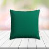 Sunbrella Canvas Forrest Green Outdoor Pillow, outdoor pillow, outdoor throw pillows, outdoor toss pillows, custom made to order in unlimited sizes. Order new patio furniture pillows today.