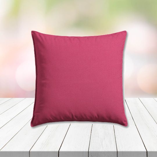 Sunbrella Canvas Hot Pink Outdoor Pillow, outdoor pillow, outdoor throw pillows, outdoor toss pillows, custom made to order in unlimited sizes. Order new patio furniture pillows today.