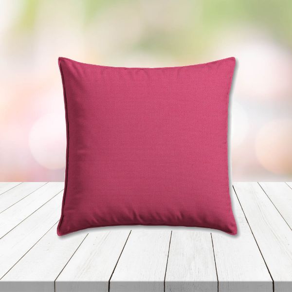 Sunbrella Canvas Hot Pink Outdoor Pillow, outdoor pillow, outdoor throw pillows, outdoor toss pillows, custom made to order in unlimited sizes. Order new patio furniture pillows today.