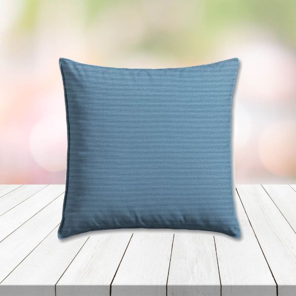 Sunbrella Canvas Sapphire Blue Outdoor Pillow, outdoor pillow, outdoor throw pillows, outdoor toss pillows, custom made to order in unlimited sizes. Order new patio furniture pillows today.
