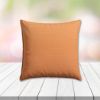 Sunbrella Canvas Tangerine Outdoor Pillow, outdoor pillow, outdoor throw pillows, outdoor toss pillows, custom made to order in unlimited sizes. Order new patio furniture pillows today.