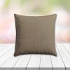 Sunbrella Canvas Taupe Outdoor Pillow, outdoor pillow, outdoor throw pillows, outdoor toss pillows, custom made to order in unlimited sizes. Order new patio furniture pillows today.