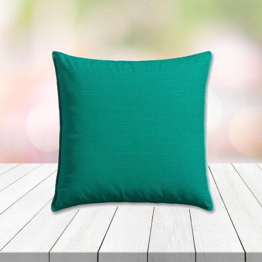 Sunbrella Canvas Teal Outdoor Pillow, outdoor pillow, outdoor throw pillows, outdoor toss pillows, custom made to order in unlimited sizes. Order new patio furniture pillows today.