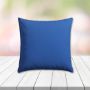 Sunbrella Canvas True Blue Outdoor Pillow, outdoor pillow, outdoor throw pillows, outdoor toss pillows, custom made to order in unlimited sizes. Order new patio furniture pillows today.