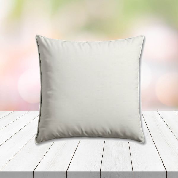 Sunbrella Canvas White Outdoor Pillow, outdoor pillow, outdoor throw pillows, outdoor toss pillows, custom made to order in unlimited sizes. Order new patio furniture pillows today.