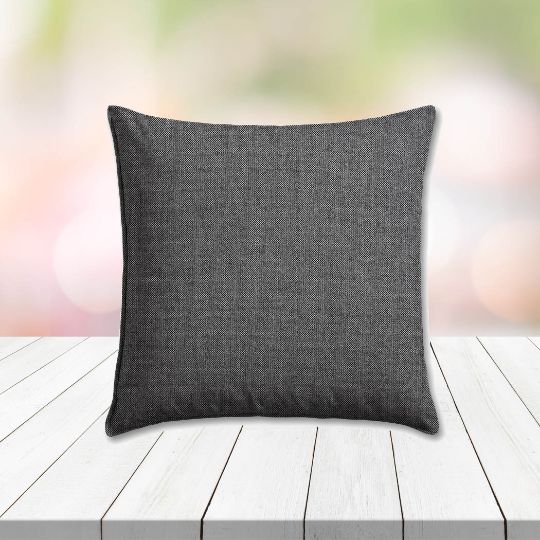 Sunbrella Cast Charcoal Outdoor Pillow, outdoor pillow, outdoor throw pillows, outdoor toss pillows, custom made to order in unlimited sizes. Order new patio furniture pillows today.