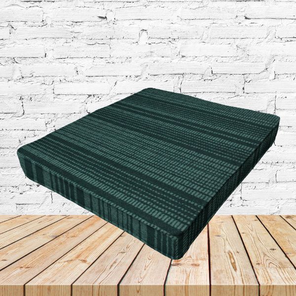 Richloom Solarium Boardwalk Emerald Boxed Patio Dining Chair Seat Cushions – Custom Outdoor Comfort