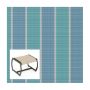 Phifer Fiji Stripe Aqua Ottoman or Chair Bottom Replacement Sling Fabric