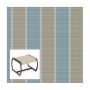 Phifer Fiji Stripe Morning Blue Ottoman or Chair Bottom Replacement Sling Fabric