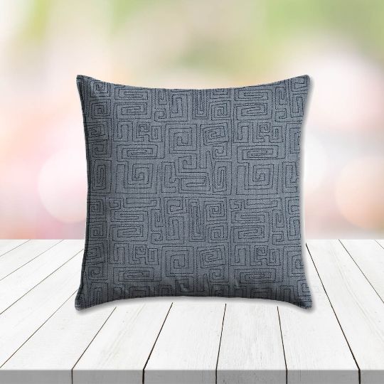 Sunbrella Cycle Denim Outdoor Pillow, outdoor pillow, outdoor throw pillows, outdoor toss pillows, custom made to order in unlimited sizes. Order new patio furniture pillows today.