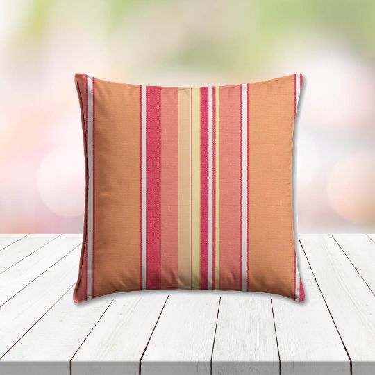 Sunbrella Dolce Mango Outdoor Pillow, outdoor pillow, outdoor throw pillows, outdoor toss pillows, custom made to order in unlimited sizes. Order new patio furniture pillows today.
