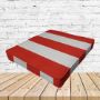 Richloom Solarium Cabana Red Boxed Patio Dining Chair Seat Cushions – Custom Outdoor Comfort