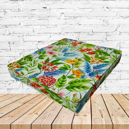 Richloom Solarium Carena Multi Boxed Patio Dining Chair Seat Cushions – Custom Outdoor Comfort
