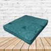 Richloom Solarium Crossway Aqua Boxed Patio Dining Chair Seat Cushions – Custom Outdoor Comfort
