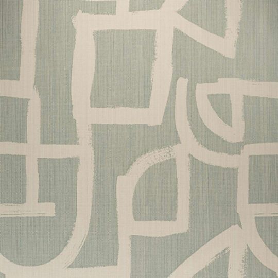 Sunbrella Brushstroke Duck Egg Fabric Sample | Outdoor Cushion Fabric Swatch