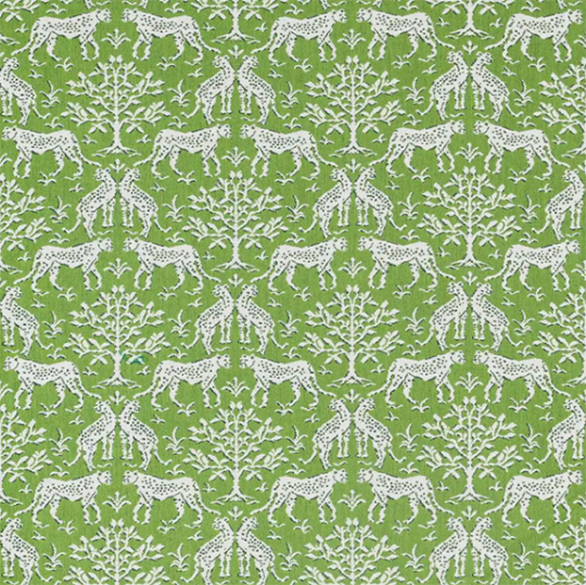 Sunbrella Jaipur Frame Chive Fabric Sample | Outdoor Cushion Fabric Swatch