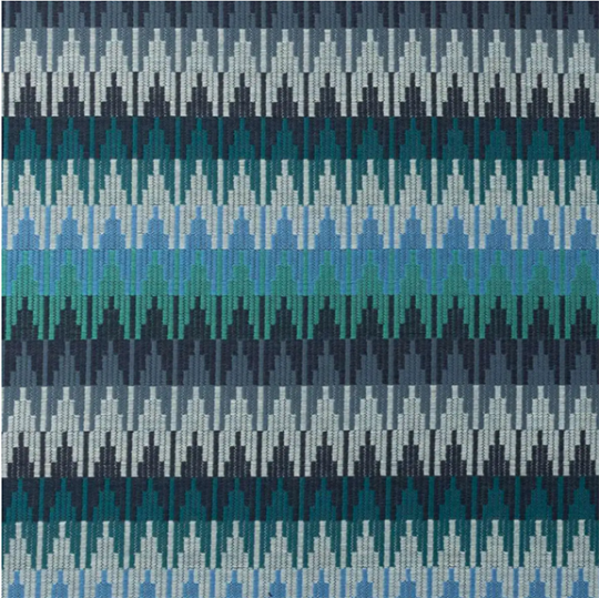 Sunbrella Valley Lagoon Fabric Sample | Outdoor Cushion Fabric Swatch