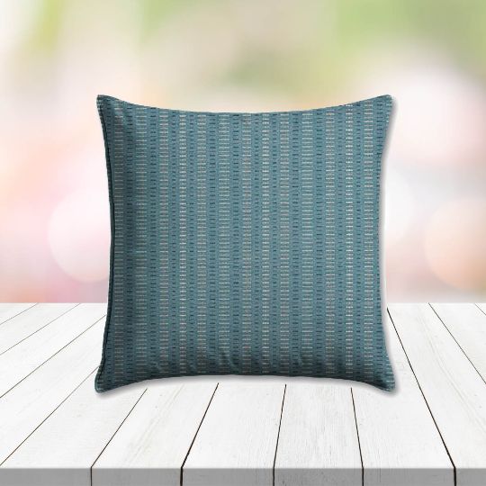 Sunbrella Esti Lagoon Outdoor Pillow, outdoor pillow, outdoor throw pillows, outdoor toss pillows, custom made to order in unlimited sizes. Order new patio furniture pillows today.