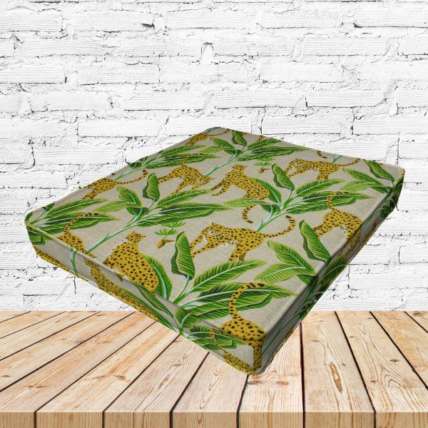 Richloom Solarium Enzel Linen Boxed Patio Dining Chair Seat Cushions – Custom Outdoor Comfort