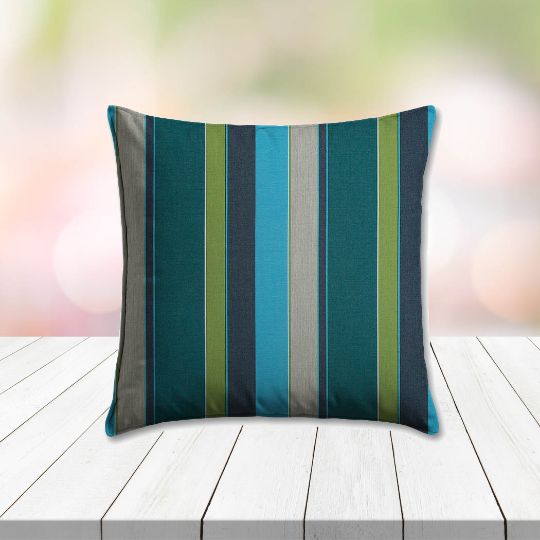 Sunbrella Expand Calypso Outdoor Pillow, outdoor pillow, outdoor throw pillows, outdoor toss pillows, custom made to order in unlimited sizes. Order new patio furniture pillows today.