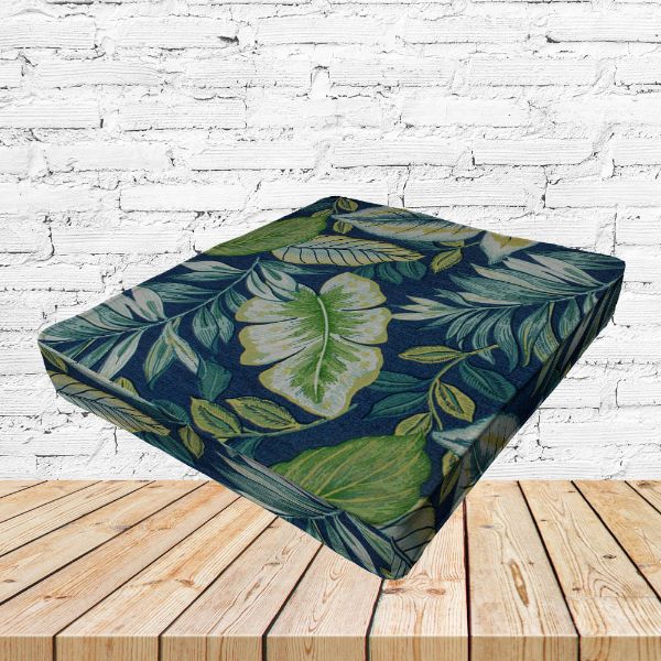 Richloom Solarium Goldcoast Capri Boxed Patio Dining Chair Seat Cushions – Custom Outdoor Comfort