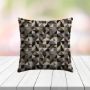 Custom Outdoor Pillows in Outdura Geo Carbon | Fade-Resistant & Weatherproof