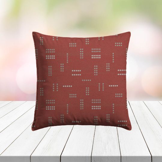 Custom Outdoor Pillows in Outdura Jot Dot Lollipop | Fade-Resistant & Weatherproof