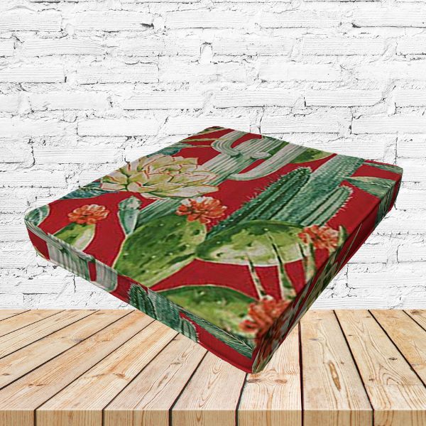 Richloom Solarium Hatteras Sangria Boxed Patio Dining Chair Seat Cushions – Custom Outdoor Comfort