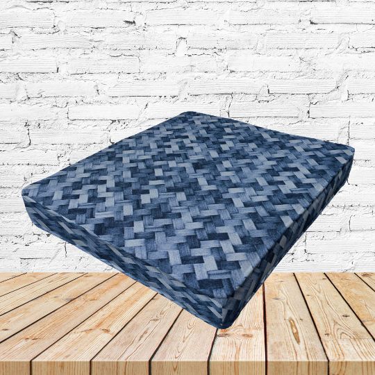 Richloom Solarium Mixes Marine Boxed Patio Dining Chair Seat Cushions – Custom Outdoor Comfort