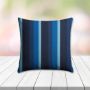 Sunbrella Gateway Indigo Outdoor Pillow, outdoor pillow, outdoor throw pillows, outdoor toss pillows, custom made to order in unlimited sizes. Order new patio furniture pillows today.