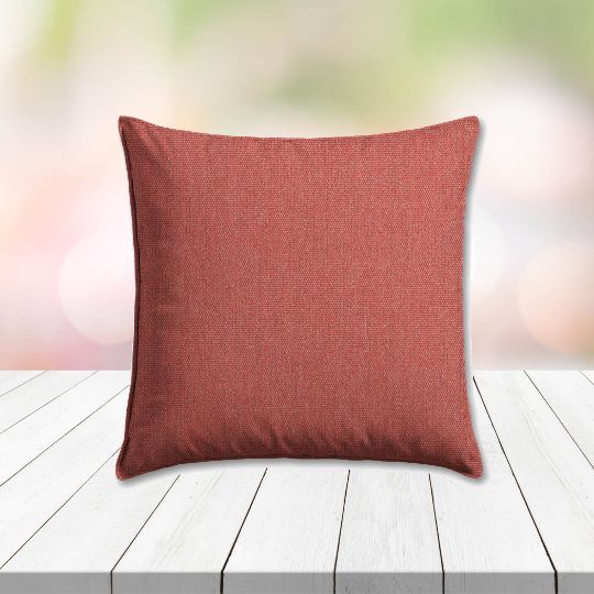 Sunbrella Heritage Scarlet Outdoor Pillow, outdoor pillow, outdoor throw pillows, outdoor toss pillows, custom made to order in unlimited sizes. Order new patio furniture pillows today.