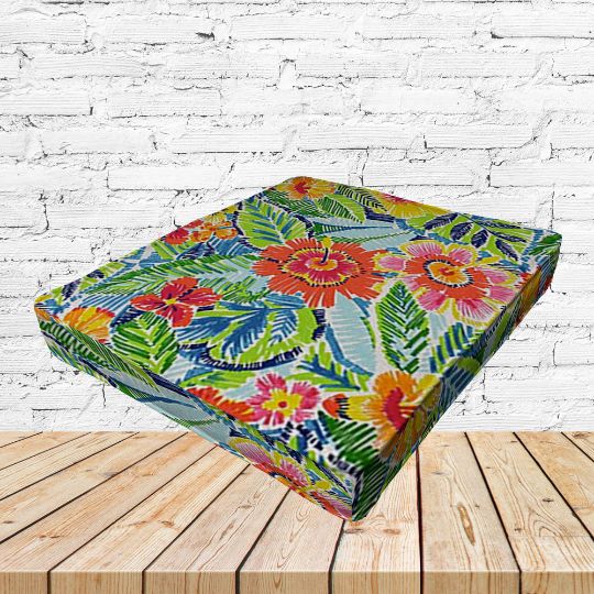 Richloom Solarium Pensacola Multi Boxed Patio Dining Chair Seat Cushions – Custom Outdoor Comfort
