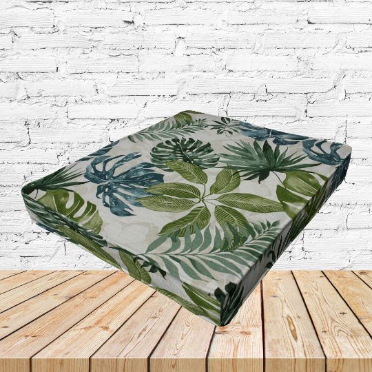 Richloom Solarium Piermont Palm Boxed Patio Dining Chair Seat Cushions – Custom Outdoor Comfort