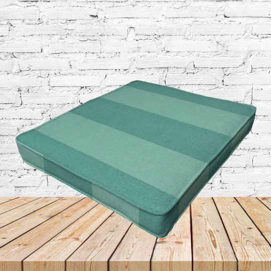 Richloom Solarium Preview Lagoon Boxed Patio Dining Chair Seat Cushions – Custom Outdoor Comfort