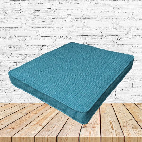 Richloom Solarium Rave Aqua Boxed Patio Dining Chair Seat Cushions – Custom Outdoor Comfort