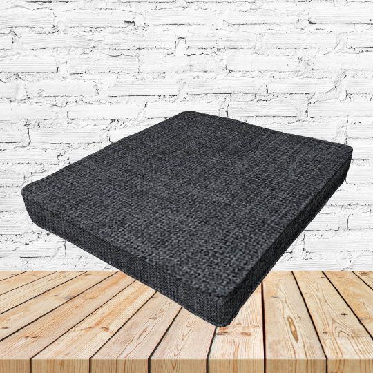 Richloom Solarium Rave Charcoal Boxed Patio Dining Chair Seat Cushions – Custom Outdoor Comfort