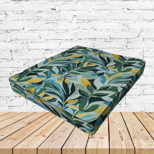 Richloom Solarium Somap Palm Boxed Patio Dining Chair Seat Cushions – Custom Outdoor Comfort